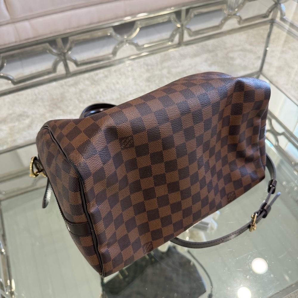 Louis Vuitton Brown Damier Ebene Speedy Bandoulière Crossbody Bag - Picture 4 of 7